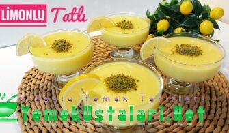 Hafif ve Mis Kokulu Limonlu Muhallebili Tatlı Tarifi 🍋Tadı Damaklarda Kalacak Limonlu Puding 💯