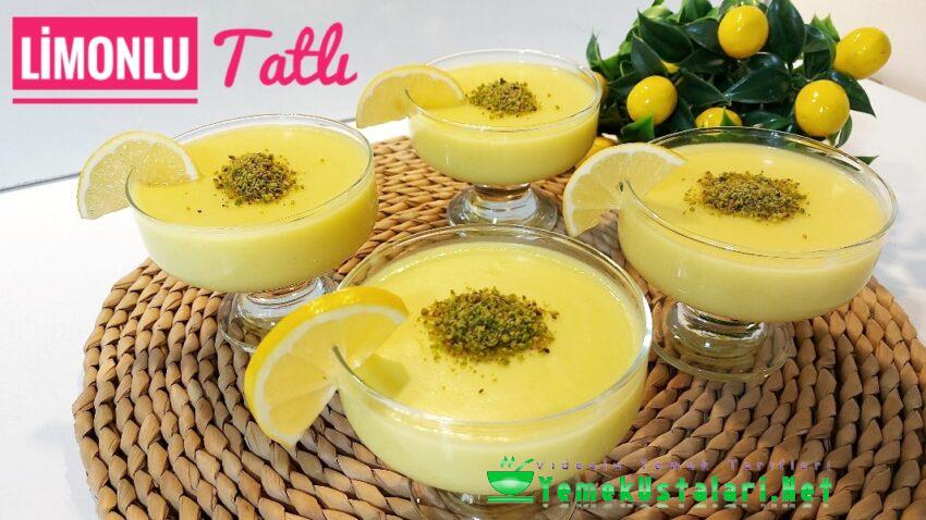 Hafif ve Mis Kokulu Limonlu Muhallebili Tatlı Tarifi 🍋Tadı Damaklarda Kalacak Limonlu Puding 💯