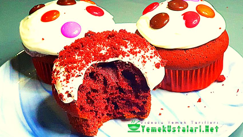 Kırmızı Kadife – Red Velvet Cupcake Tarifi – Dokusu Kadife Tadı Şahane Yılbaşı Tarifi!