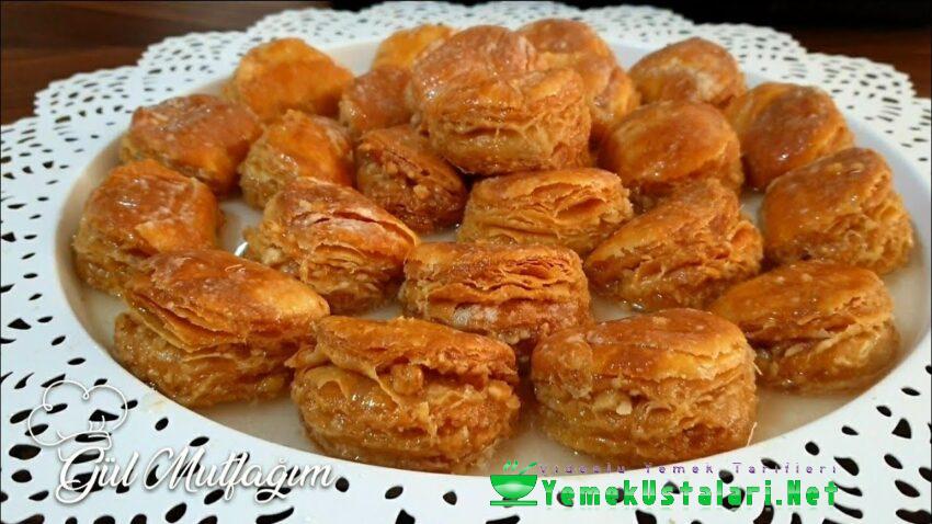 Tek Beze İle 40 Kat Dilber Dudağı Baklava💕Oklavasız💕Tüm Püf Noktaları İle