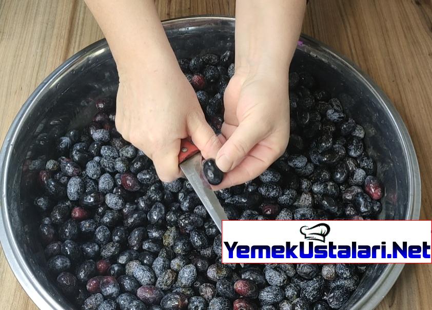 Çizme Siyah Zeytin Yapımı