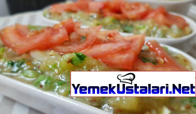 Nefis Susamlı Köz patlıcan Salatası Tarifi