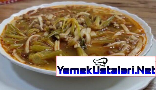 Erişteli Yeşil Mercimek Çorbası