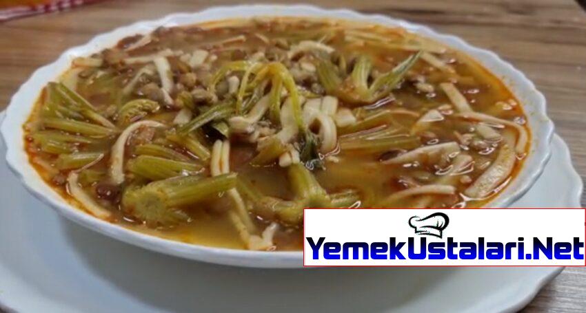 Erişteli Yeşil Mercimek Çorbası