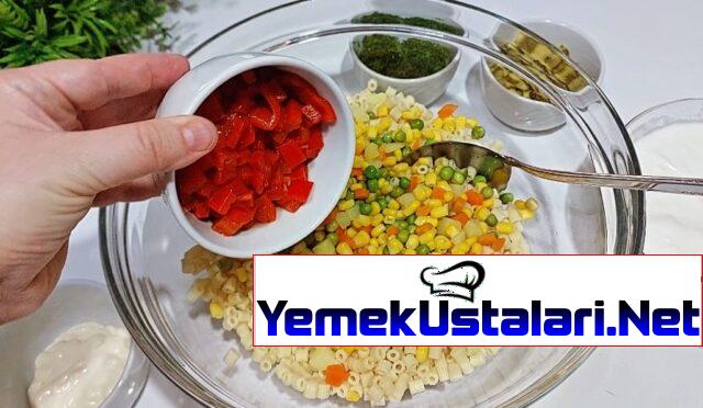 BU SALATA YEDİKÇE YEDİRİR, Köz Biberli Yoğurtlu  MAKARNA SALATASI  , DENEMEYEN KALMASIN