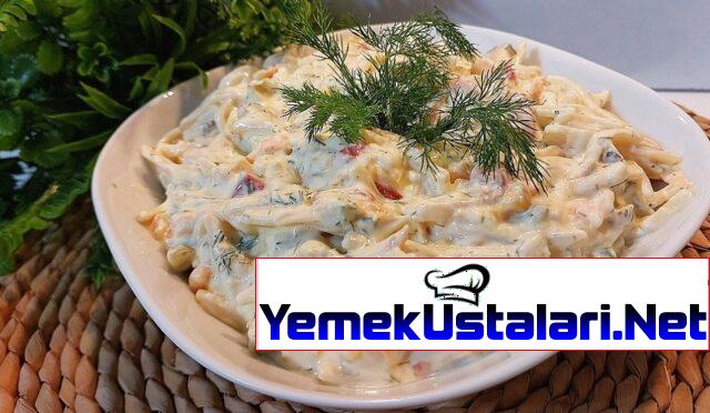 5 Dakikada Hazır Yoğurtlu Erişte Salatası / Tadıyla Damaklarınızı Şenlendirecek Erişte Salatası